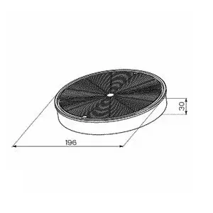 Filtre &agrave; charbon x2 - ROBLIN R&eacute;f. 5403004