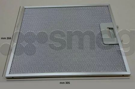 Filtre &agrave; graisse m&eacute;tal - Smeg r&eacute;f. 053410339 (pi&egrave;ce d\'origine)