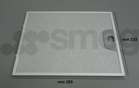 Filtre &agrave; graisse m&eacute;tal - Smeg r&eacute;f. 073410611 (pi&egrave;ce d\'origine)