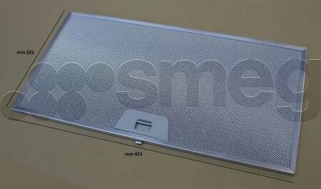 Filtre &agrave; graisse m&eacute;tal - Smeg r&eacute;f. 073410650 (pi&egrave;ce d\'origine)