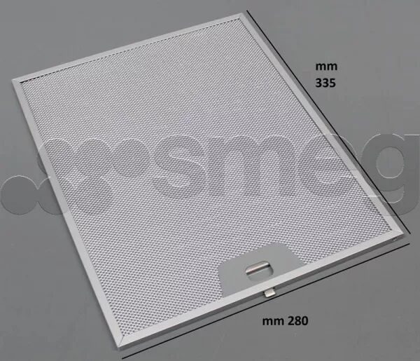 Filtre � graisse m�tal - Smeg r�f. 073410804 (pi�ce d\'origine)