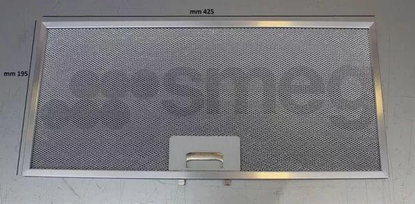 Filtre � graisse m�tal - Smeg r�f. 073410880 (pi�ce d\'origine)