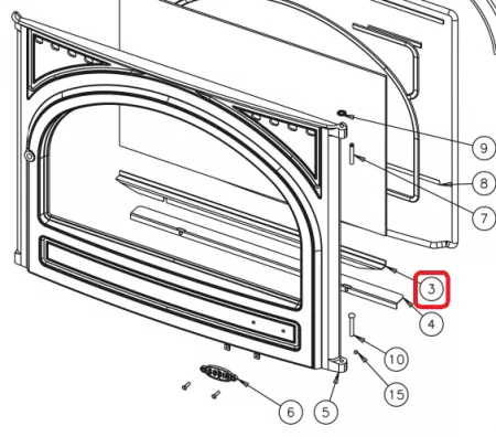 FIXE VITRE INFERIEUR 366102 - GODIN R&eacute;f. 12071366102053 (SUIVI)