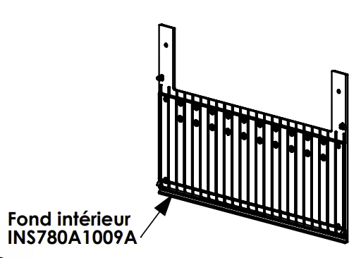 Fond interieur XP78 + joint - LORFLAM / OFEN R�f.INS780A1009A