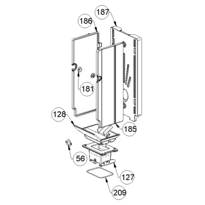 GOULOTTE FONTE SUR BRASIER MIETTA - EXTRAFLAME R&eacute;f. 004278208