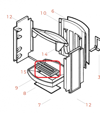 Grille - PALAZZETTI Réf. 895000380