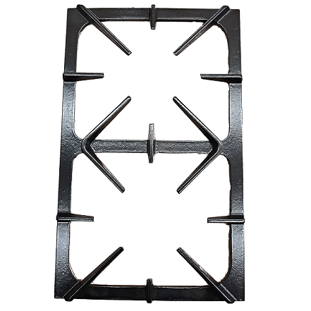 Grille dessus fonte pour 2 brûleurs gaz - GODIN Réf. 15072210159 (SUIVI)