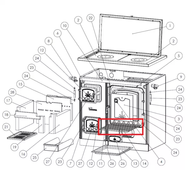 Grille four - LACUNZA r�f. 501000000004