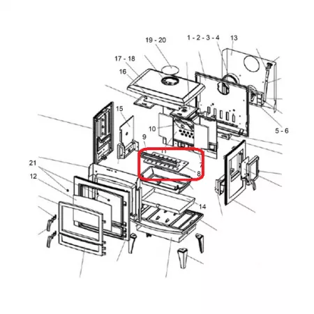 Grille foy&egrave;re - SAEY R&eacute;f. 877.1214.000
