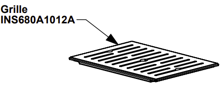 Grille foy�re XP/Easy - LORFLAM / OFEN R�f.INS680A1012A