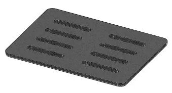 Grille pare-cendre en fonte - MCZ (Cadel-FreePoint-Red) R�f.41301100900V