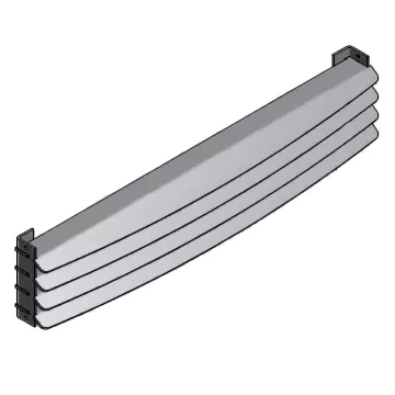 Grille sortie air chaud - MCZ (Cadel-FreePoint-Red) Réf. 4D14012057