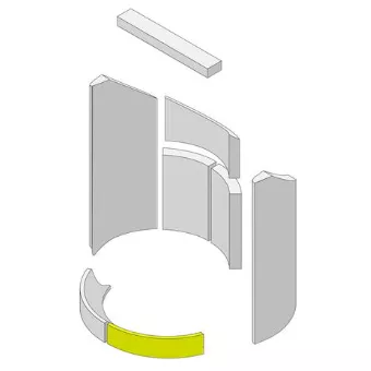 Insert avant droit en argile r&eacute;fractaire - HARK R&eacute;f. ETSTO0600022N