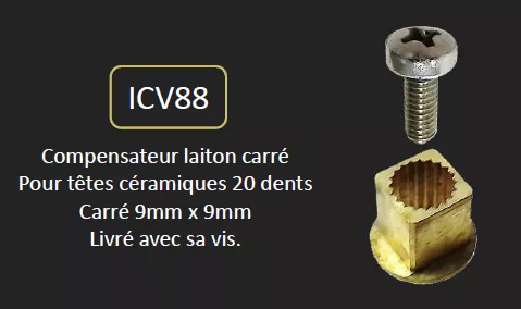 INSERT CARRE ET VIS POUR DEB DU 8CR511THLM - PAINI R�f. ICV88