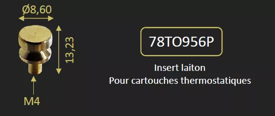INSERT LAITON POUR CARTOUCHE THERMOSTATIQUE 2959 - PAINI R�f. 78TO956P