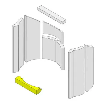 Insert r&eacute;fractaire avant - HARK R&eacute;f. ETSTO0600022T