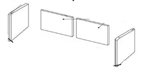 Int&eacute;rieur vermiculite (arri&egrave;re + c&ocirc;t&eacute;s) insert C-70 - SAEY R&eacute;f. INTVERKR70