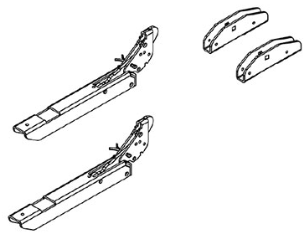 Jeu (paire) de charni�res de porte - STOVAX RVS-MEC9446 (SUIVI)
