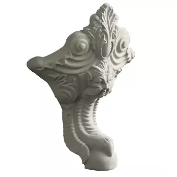 Jeu de 4 pieds pattes de lion r&eacute;glables peints blanc - Jacob Delafon R&eacute;f. E4010N-00