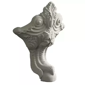 Jeu de 4 pieds pattes de lion r&eacute;glables peints blanc - Jacob Delafon R&eacute;f. E4010N-00