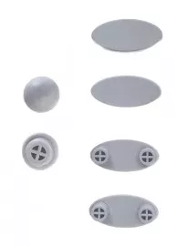 Jeu de tampons pour abattant slim VOX - Jacob Delafon R&eacute;f. RTA191NF