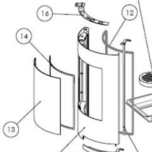 JOINT DE PORTE POELE - INVICTA r�f. 115027 (STOCK)