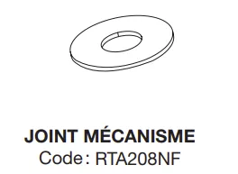 Joint de soupape - Jacob Delafon R&eacute;f. RTA208NF