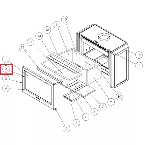 Joint de vitre 12x4mm - LACUNZA r�f. 500900000019