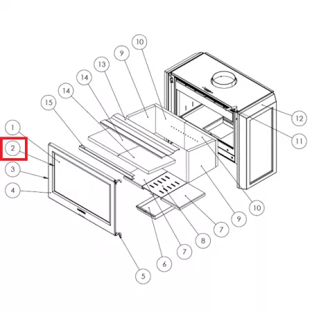 Joint de vitre 12x4mm - LACUNZA r&eacute;f. 500900000019