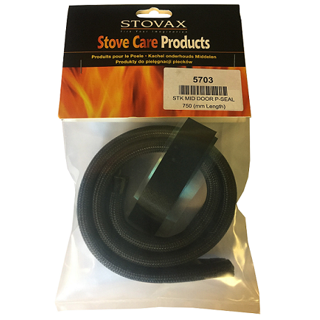 Joint en P noir de 10 mm Paquet de 750 mm - STOVAX R�f. 5703