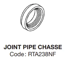 Joint sortie de r&eacute;servoir diam.37 - Jacob Delafon R&eacute;f. RTA238NF