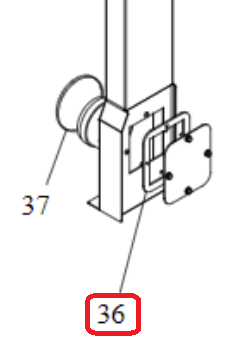Kit (paire) de joints de trappe Cerapaper - PALAZZETTI Réf. 895744780 = GODIN réf. 00001310662 (SUIVI)