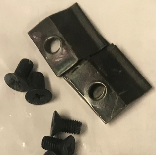 Kit 4 fixations de vitre 20x20mm - DOVRE R�f. 70.26101.041