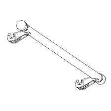 Kit barre lat�rale droite ou gauche � l\'unit� (L=491mm) - Thermorossi R�f. 70025575
