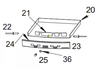 KIT CENDRIER FOYER 800 PANORAMIQUE - INVICTA R&eacute;f.C6285-44