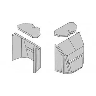 Kit complet 7 briques de foyer - HARK Réf. ETRAD0605023