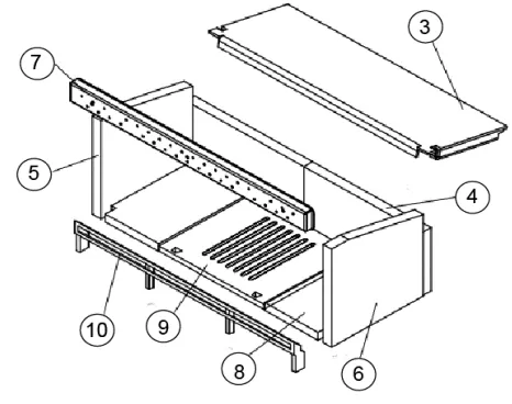Kit complet de 7 briques en vermiculite po�le � bois Supra Larry