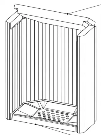 Kit complet de briques de foyer po&ecirc;le Ofen 1 ou 2 - OFEN R&eacute;f. 082A2000001