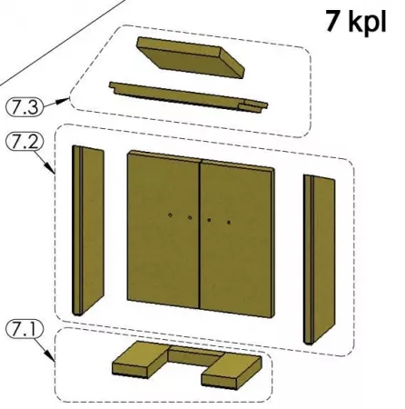 Kit complet vermiculite Austin 5 - Justus/Oranier réf. 2930428000