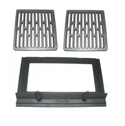 KIT CORBEILLE + 2 GRILLES FONTE - DEVILLE R�f. P0047502 + 2 x P0045915 (STOCK)