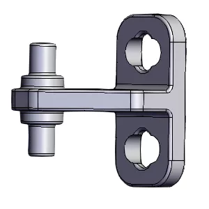 Kit de 2 charnières de porte à fente - MCZ (Cadel-FreePoint-Red) Réf. 41202007420