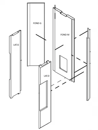 Kit de 5 briques vermiculite po&ecirc;le &agrave; granul&eacute;s Ofen SP1/2/3/4