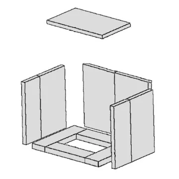 Kit de briques r�fractaires (11 pi�ces) - HARK R�f. ETSTO0605032