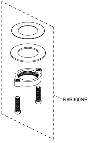 Kit de fixation - Jacob Delafon R�f. R8B360NF