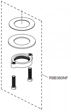 Kit de fixation - Jacob Delafon R&eacute;f. R8B360NF