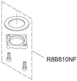 Kit de fixation - Jacob Delafon R&eacute;f. R8B810NF
