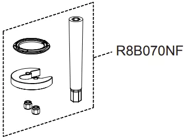 Kit de fixation + outil de montage - Jacob Delafon R&eacute;f. R8B070NF