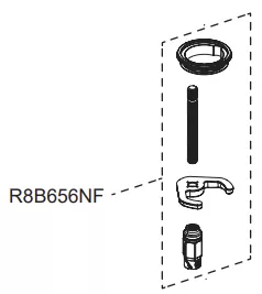 Kit de fixation rapide M8 - Jacob Delafon R&eacute;f. R8B656NF