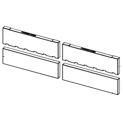Kit fond complet Alutec (2pcs 41152006100 + 2pcs 41152005900) - MCZ (Cadel-FreePoint-Red) R�f. 41151999900