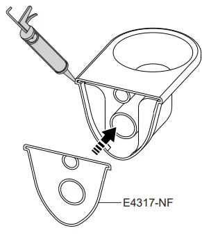 Kit isolation phonique pour cuvettes suspendues - JACOB DELAFON R&eacute;f. E4317-NF
